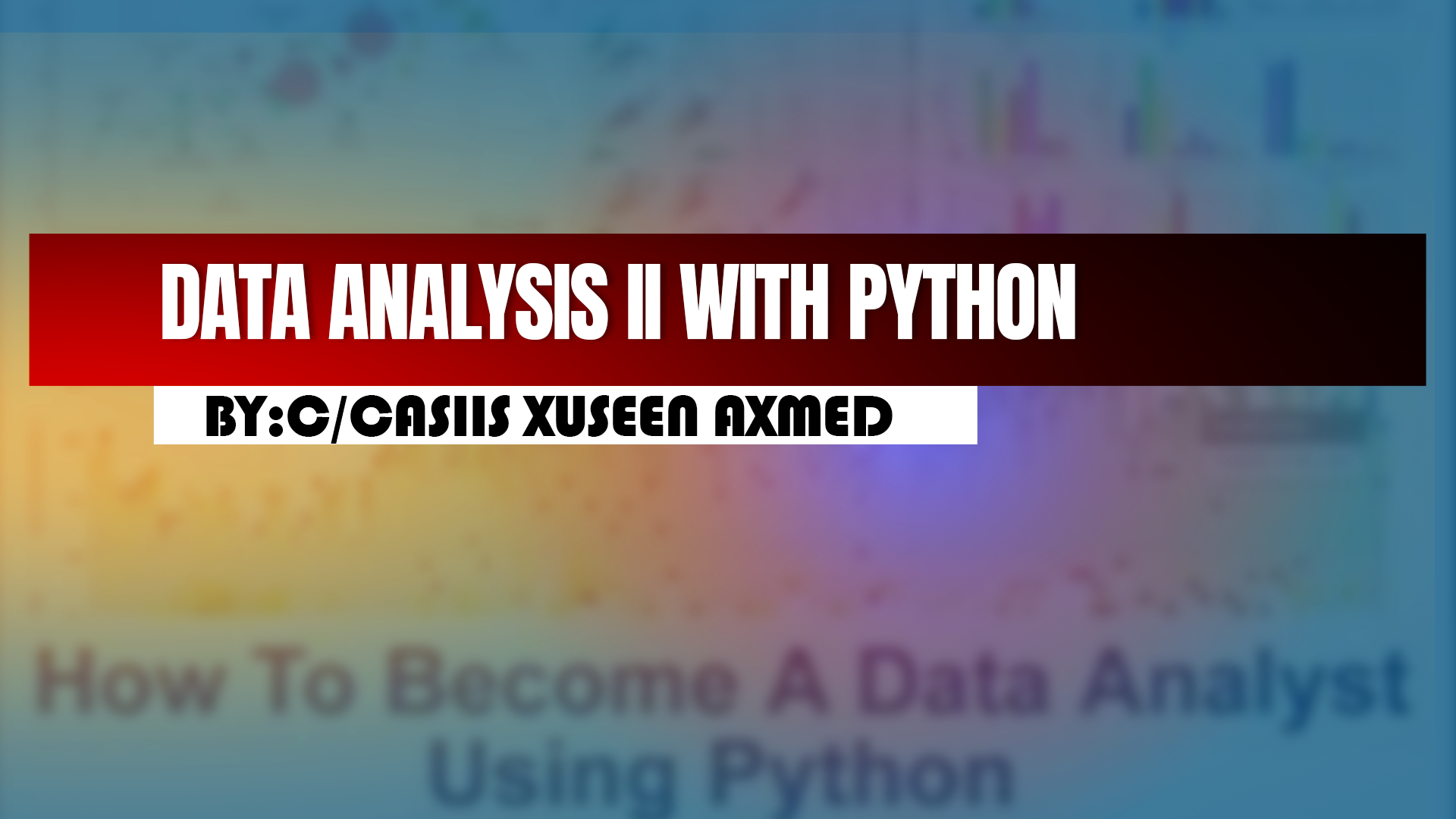 Data Analysis II with Python