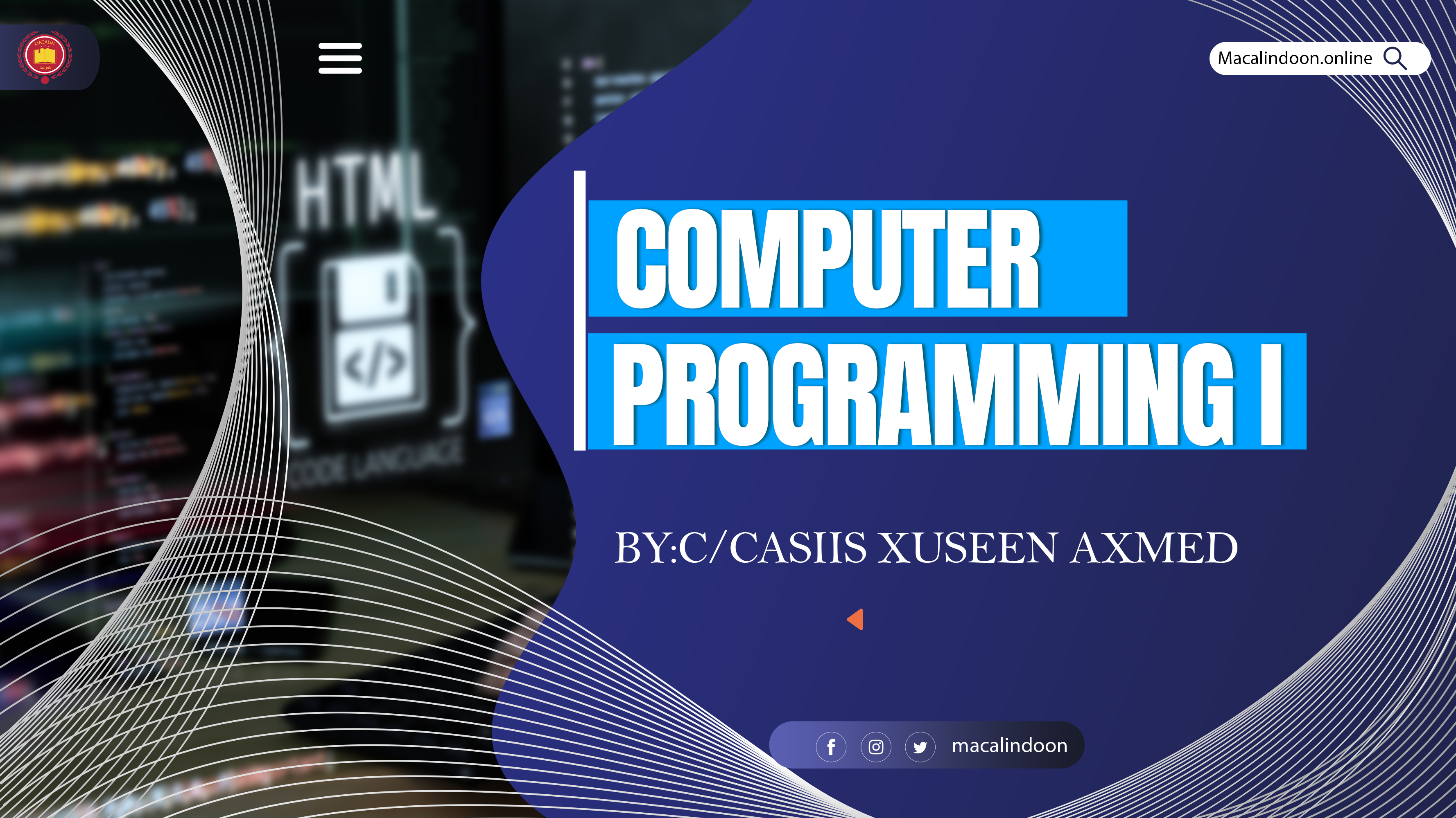 Computer Programming I